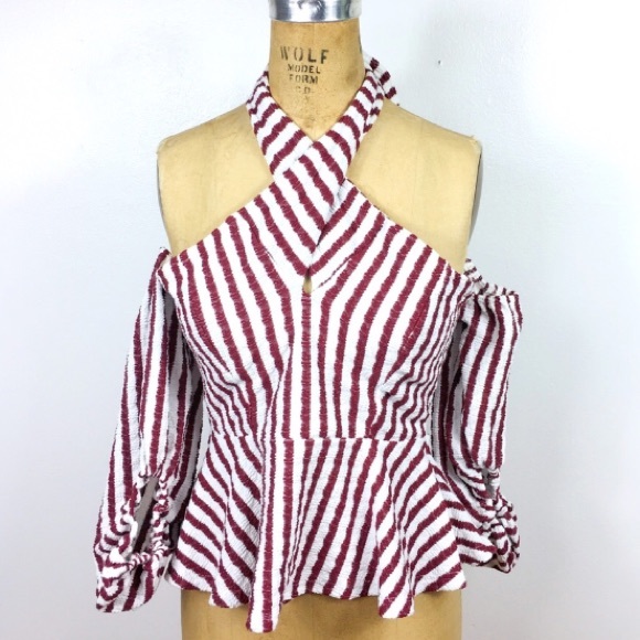 Luxxel Tops - Gorgeous Peplum Top - M